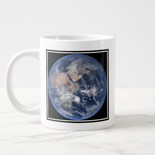The Eastern Hemisphere On Planet Earth. Large Coffee Mug (Left)