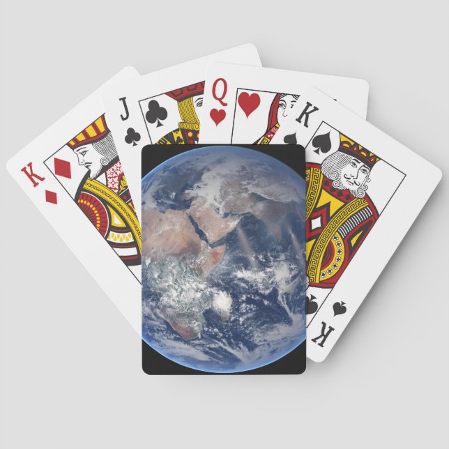 The Eastern Hemisphere On Planet Earth. Playing Cards (Back)