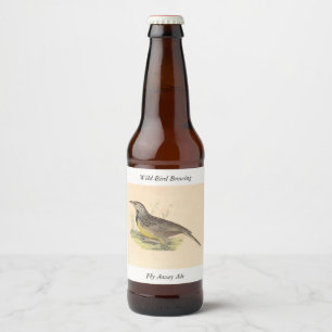 The Eastern Meadowlark (Sturnella magna) NY Birds Beer Bottle Label