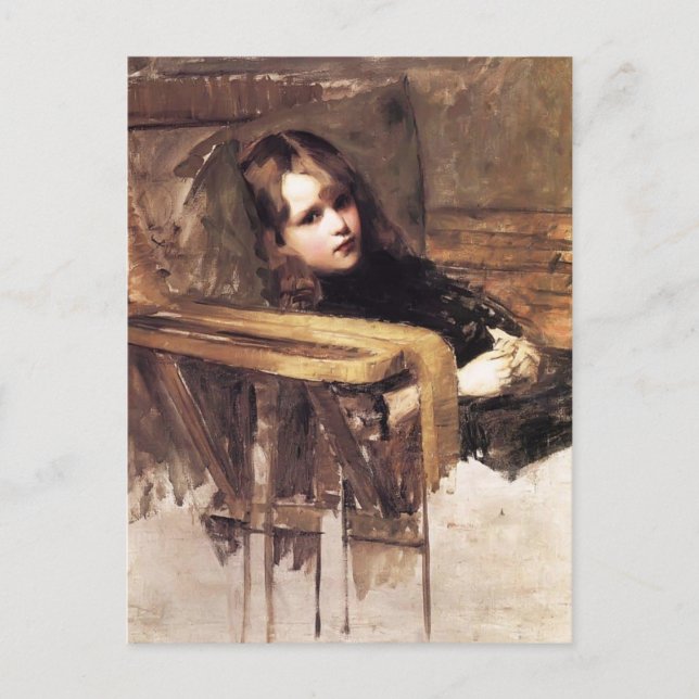 The Easy Chair by John William Waterhouse Postcard (Front)