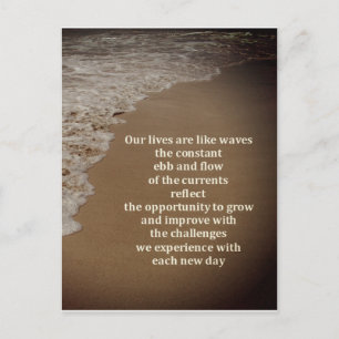 The Ebb and Flow of Life Postcard