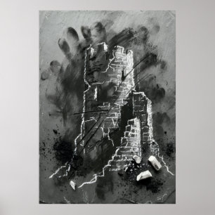 The echo of a mountain poster