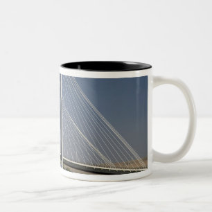 The Ed Hendler Bridge spans the Columbia River Two-Tone Coffee Mug