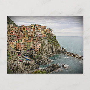 The Edge of Italy - Manarola - Cinque Terre Postcard