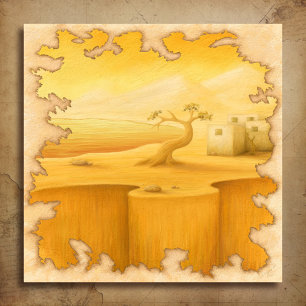 "The Edge of the World" Adventure Motif Painting Canvas Print