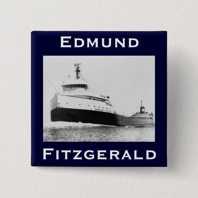 The Edmund Fitzgerald 15 Cm Square Badge (Front)