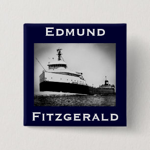 The Edmund Fitzgerald 15 Cm Square Badge