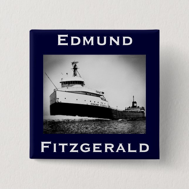 The Edmund Fitzgerald 15 Cm Square Badge (Front)