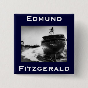 The Edmund Fitzgerald 15 Cm Square Badge