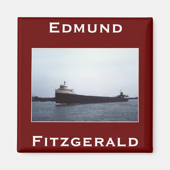 The Edmund Fitzgerald  Magnet (Front)