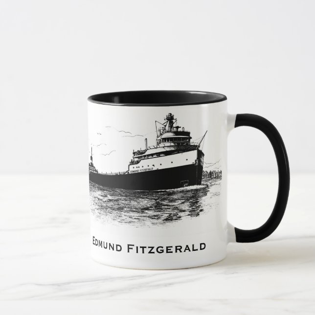 The Edmund Fitzgerald on the St. Clair River Mug (Right)