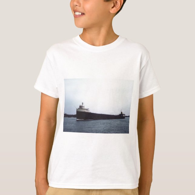 The Edmund Fitzgerald on the St. Clair River T-Shirt (Front)