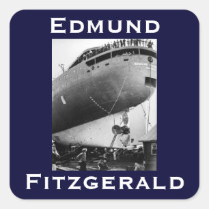 The Edmund Fitzgerald Square Sticker