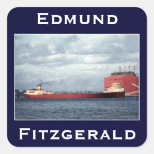 The Edmund Fitzgerald Square Sticker