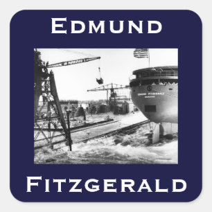 The Edmund Fitzgerald Square Sticker