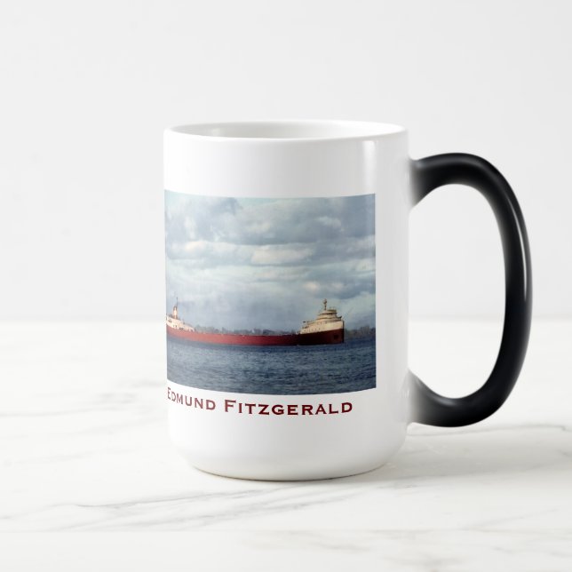 The Edmund Fitzgerald with Crew Names Magic Mug (Right)