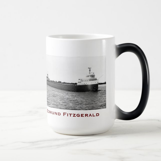 The Edmund Fitzgerald with Crew Names Magic Mug (Right)