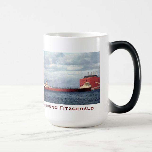 The Edmund Fitzgerald with Crew Names Magic Mug (Right)
