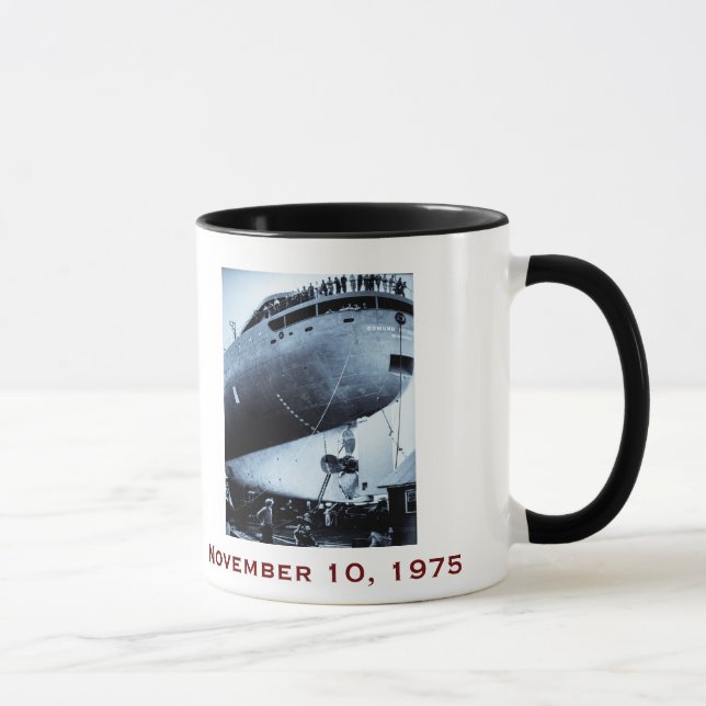 The Edmund Fitzgerald with Crew Names Mug (Right)