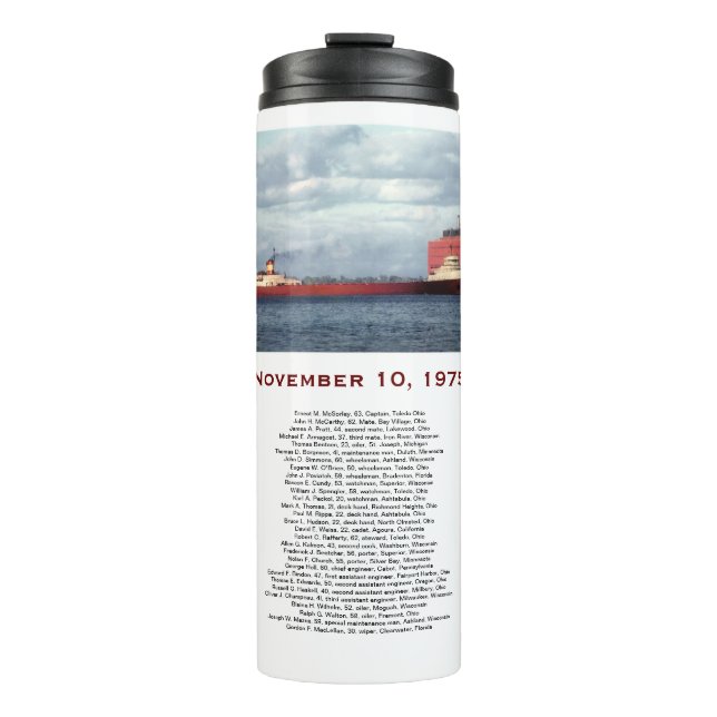 The Edmund Fitzgerald with Crew Names Mug (Front)