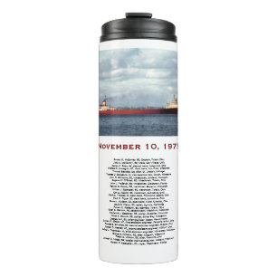 The Edmund Fitzgerald with Crew Names Mug