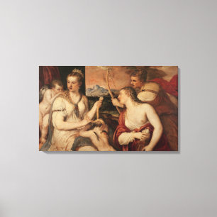 The Education of Cupid, c.1565 Canvas Print