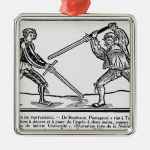 The Education of Pantagruel, illustration Metal Tree Decoration