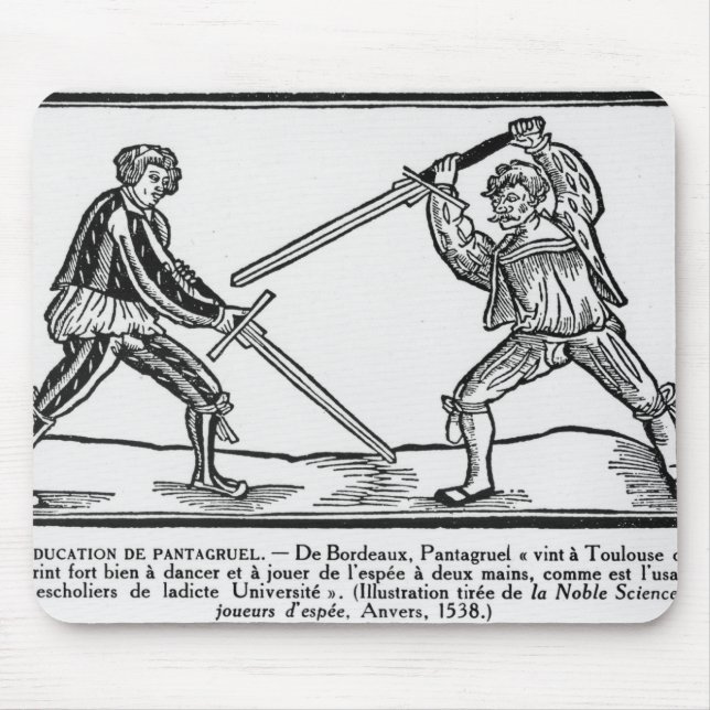 The Education of Pantagruel, illustration Mouse Pad (Front)