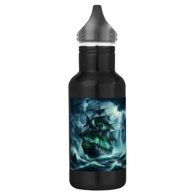 The Eerie Flying Dutchman  A Ghost Ship of the Sea 532 Ml Water Bottle (Left)