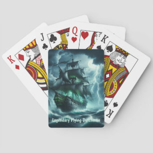 The Eerie Flying Dutchman A Ghost Ship of the Sea Playing Cards
