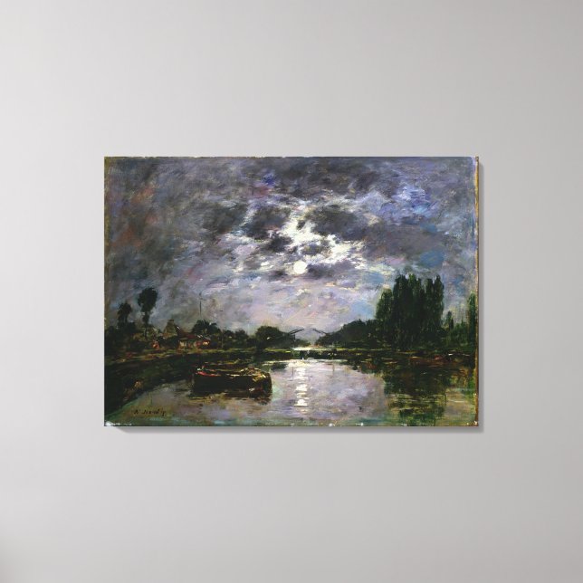 The Effect of the Moon, 1891 (oil on canvas) Canvas Print (Front)