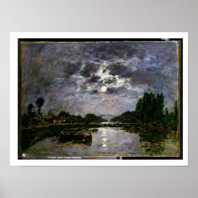 The Effect of the Moon, 1891 (oil on canvas) Poster (Front)