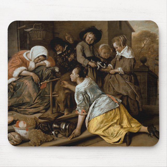 The Effects of Intemperance, c.1663-65 Mouse Pad (Front)