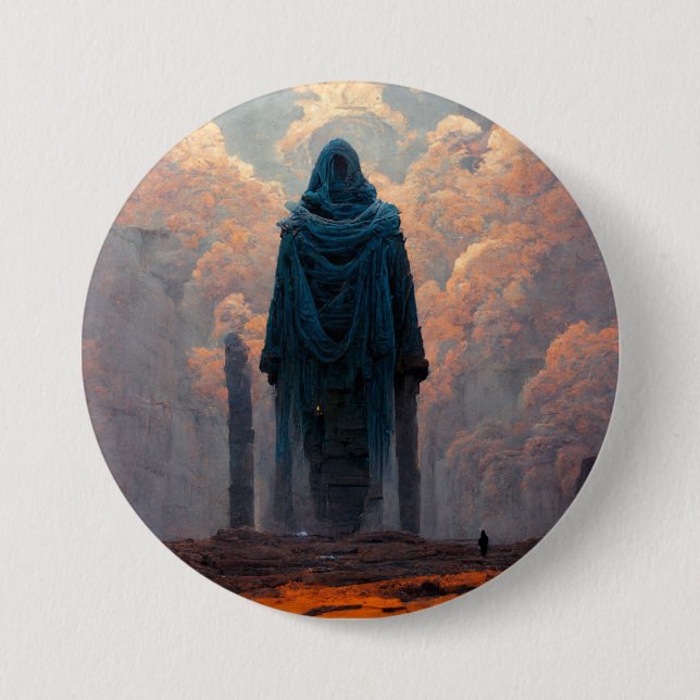 The Effigy Fantasy Sci-Fi Art 7.5 Cm Round Badge (Front)