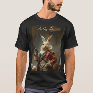 The Egg Hunt Funny Steampunk Easter Bunny Graphic T-Shirt