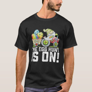 The Egg Hunt Is On Gnome Funny Easter T-Shirt