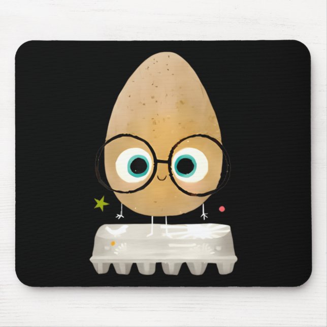 The Egg Teacher Halloween Food Mouse Pad (Front)