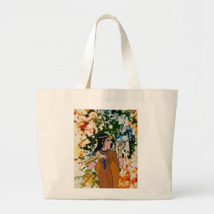 The Egyptian Enchantress by Michael Moffa Large Tote Bag