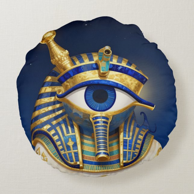 The Egyptian Eye´1 Round Cushion (Back)