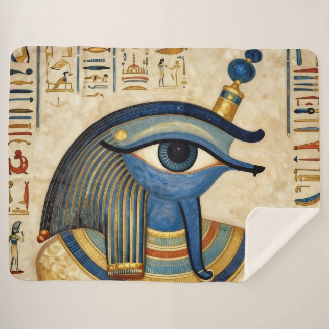 The Egyptian Eye´1 Sherpa Blanket (Front (Horizontal))
