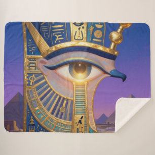 The Egyptian Eye´2 Sherpa Blanket