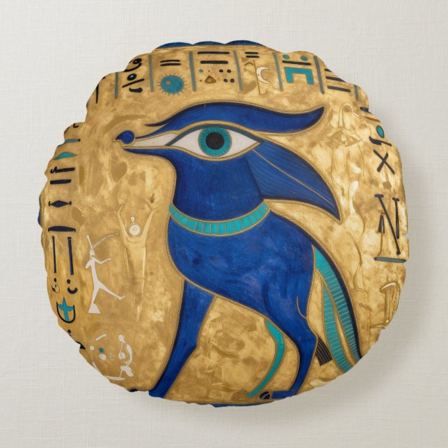 The Egyptian Eye´3 Round Cushion (Front)
