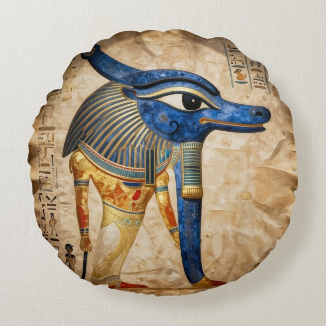 The Egyptian Eye´5 Round Cushion (Front)