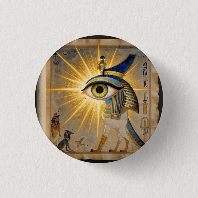 The Egyptian Eye´6 3 Cm Round Badge (Front)