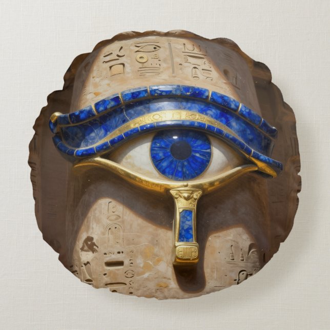 The Egyptian Eye´6 Round Cushion (Front)