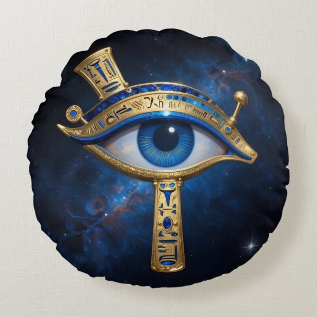 The Egyptian Eye´7 Round Cushion (Front)