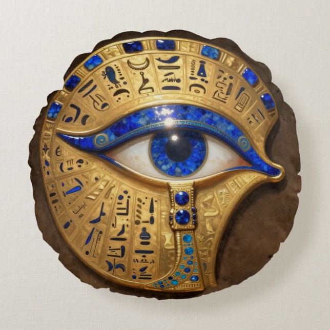 The Egyptian Eye´7 Round Cushion (Front)