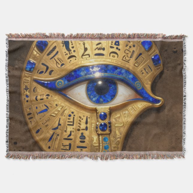 The Egyptian Eye´7 Throw Blanket (Front)