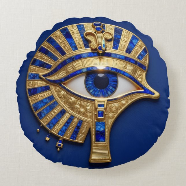 The Egyptian Eye´8 Round Cushion (Front)