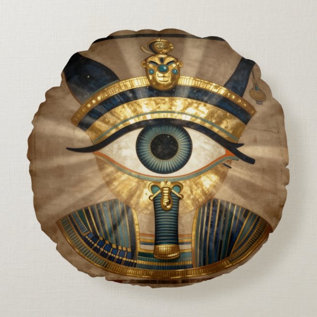 The Egyptian Eye´9 Round Cushion (Front)